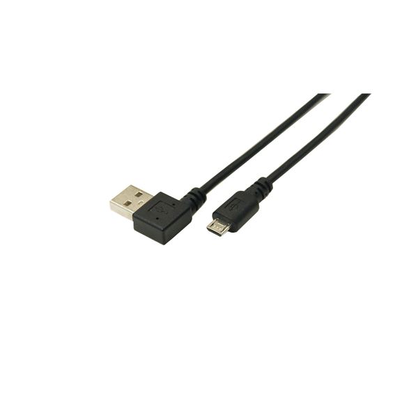 (まとめ)変換名人 USB A(右L)→micro100cmケーブル 配線 USBARL-MC/CA100【×10セット】 送料無料