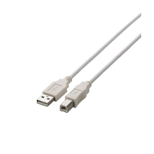 (まとめ) USB2.0ケーブル 配線 U2C-BN10WH【×5セット】 送料無料
