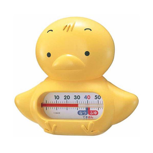 EMPEX 浮型 湯温計 うきうきトリオ ヒヨコ TG-5154 イエロー 黄 ふわふわ浮かぶ可愛い動物が、心地よいお湯の温度をお知らせ 楽しいお風