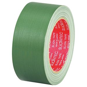 （まとめ） スリオンテック 布粘着テープ No.3390 50mm×25m 緑 No.3390-50GR 1巻 【×10セット】 包装作業に最適 環境に優しい布製テー