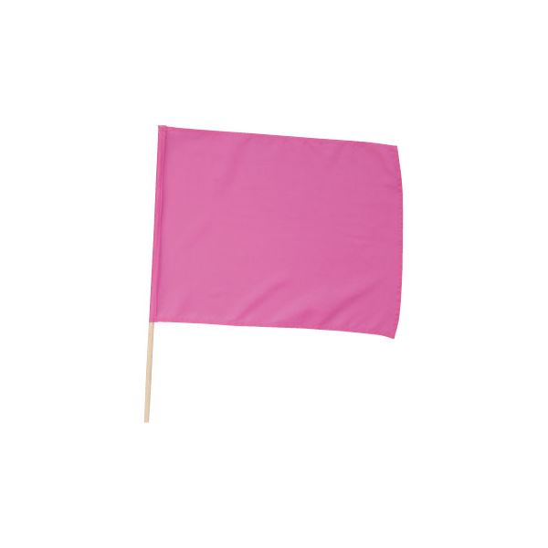 (まとめ) 旗/フラッグ 【小】 410×300mm ポリエステル・綿製 ピンク(桃) 【×40セット】 送料無料
