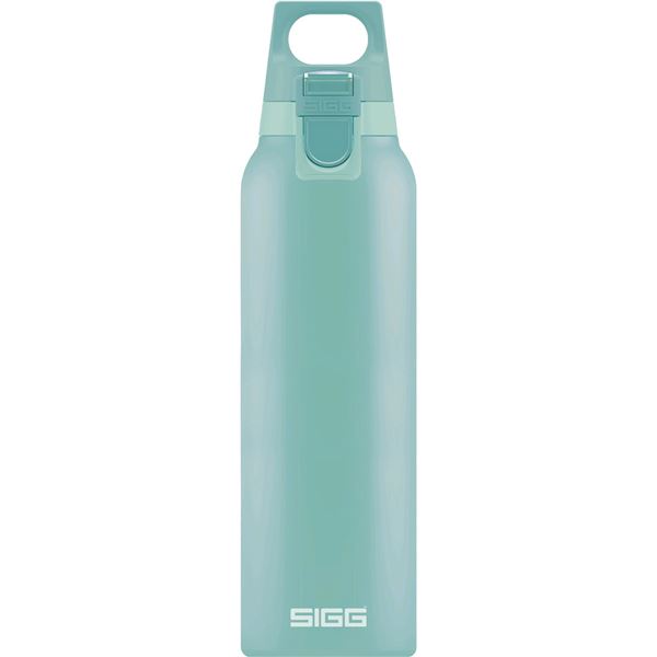 SIGG ステンレス製ボトル ホット＆コールド ワン ルシッド（グレーシャ 0．5L） 透明な灰色の0.5L容量のSIGGステンレス製ボトル、温かい
