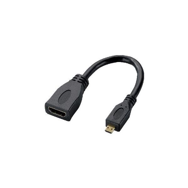 (まとめ) タブレットPC パソコン 用HDMI変換ケーブル 配線 (タイプA-タイプD) TB-HDAD2BK【×2セット】 送料無料