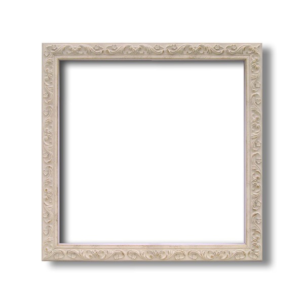 【角額】正方形額・深みのある額・壁掛けひも・アクリル付■8201 200角(200×200mm)「ホワイト」 白 多様な用途に対応する万能額 角形・