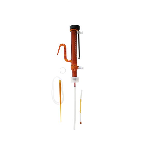 【柴田科学】分注器 リビューレット 茶褐色 本体 20mL 025120-201 色彩豊かな分注器、容量20mL 使いやすさとスタイリッシュなデザインが