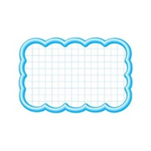 (業務用100セット) タカ印 抜型カード 16-4117 雲形中 ブルー 青 ビジネスに彩りを添える 多機能POPセット 店舗・事務に最適 お得な100セ