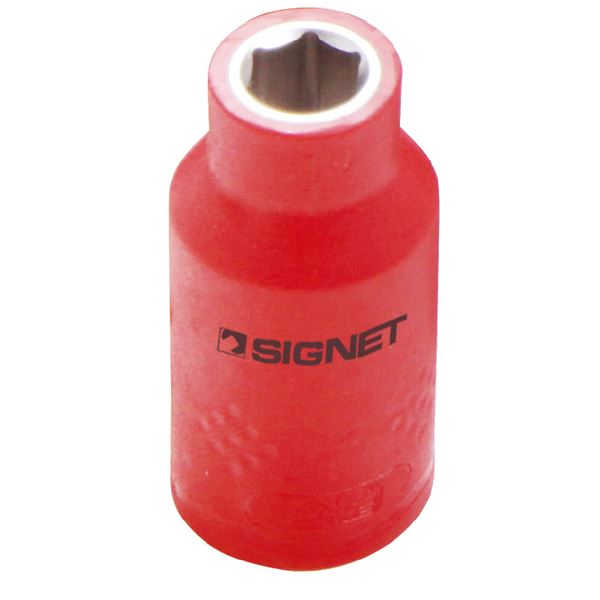 SIGNET（シグネット） E41410 1／2DR 絶縁ソケット 6角 10MM 電気を安全に扱う絶縁ソケット SIGNET（シグネット） E41410 1／2DR、6角 10
