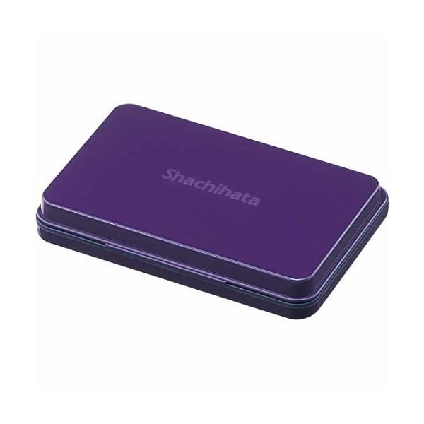 (まとめ) シヤチハタ スタンプ台 中形 紫 HGN-2-V 1個 【×5セット】 パープルパワー 印章の魔法使い スタンプ台マジック 中サイズ紫色、