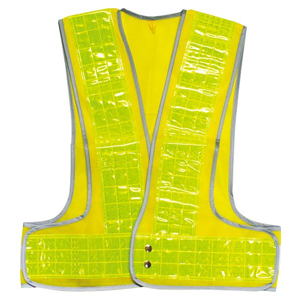 フチぴかベスト 安全 安心 ベスト(黄/黄) 安全を守る黄色のベストが進化し、新たなスタンダードとなる 送料無料