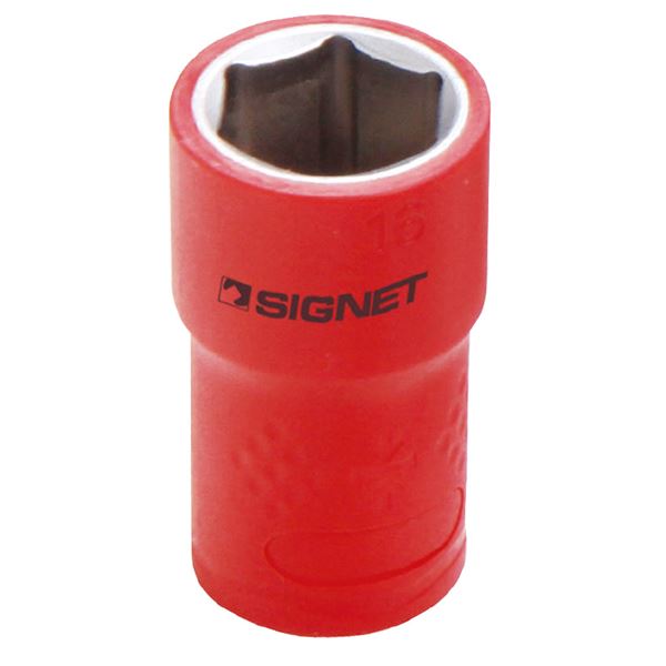 SIGNET（シグネット） E41616 3／8DR 絶縁ソケット 6角 16MM 電気を安全に扱う絶縁ソケット SIGNET（シグネット） E41616 3／8DR、6角16M