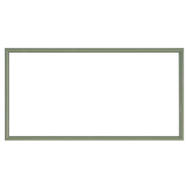 ナチュラル仕様 額縁/フレーム 【横長型 600×300 グリーン】 吊金具付き 木製 緑 送料無料