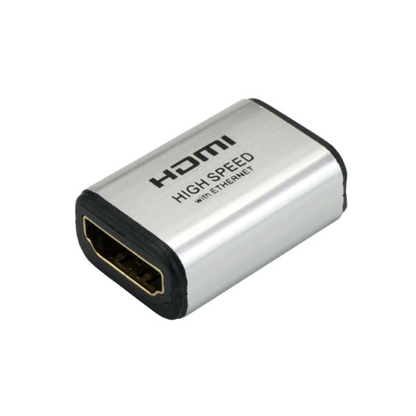 （まとめ）HORIC HDMI中継アダプタ シルバー HDMIF-HDMIF【×10セット】 送料無料