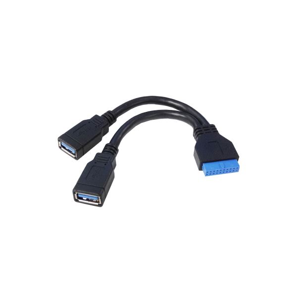 (まとめ)変換名人 M/B アクセサリー USB3.0 ピンヘッダケーブル 配線 MB-USB3/CA【×5セット】 送料無料
