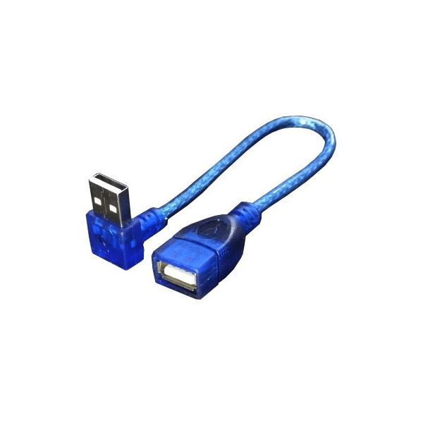 (まとめ)変換名人 USB L型ケーブル 配線 延長20(上L) USBA-CA20UL【×10セット】 パソコン用品の変換名人 USB L型ケーブル延長20で、快適