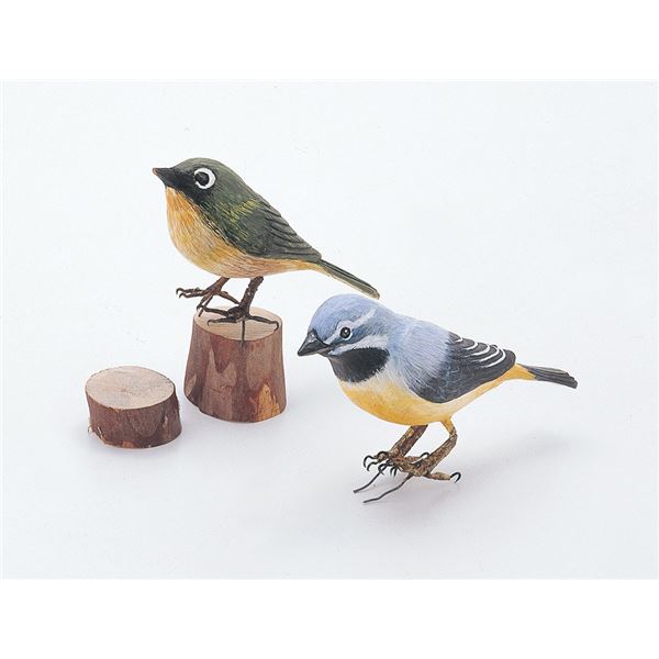 (まとめ) ウッドカービングA 小鳥(しな) 【×15セット】 未来の芸術家を育む 学校用セット 驚きのクラフト体験 木彫りで小鳥を創造しよう