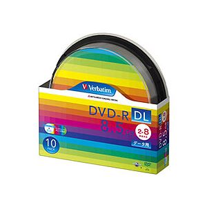 (まとめ) バーベイタム データ用DVD-R DL 8.5GB ワイドプリンターブル スピンドルケース DHR85HP10SV1 1パック(10枚) 【×2セット】 送料