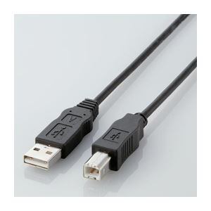 (まとめ) エコUSBケーブル 配線 (A-B・0.5m) USB2-ECO05【×10セット】 送料無料