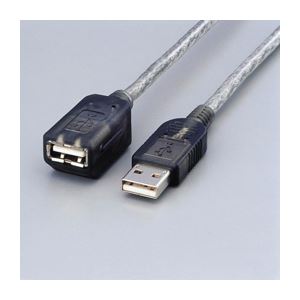(まとめ) マグネット内蔵USB延長ケーブル 配線 USB-EAM1GT【×5セット】 磁力で引き寄せる 便利なUSB延長ケーブル パソコン周辺機器の必