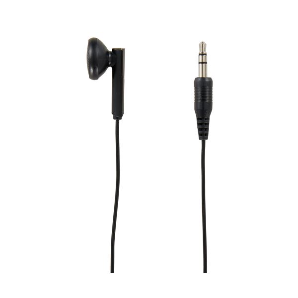 (まとめ)YAZAWA インナーイヤー型片耳イヤホン1Mステレオプラグ ブラック TMS1071BK【×10セット】 黒 送料無料
