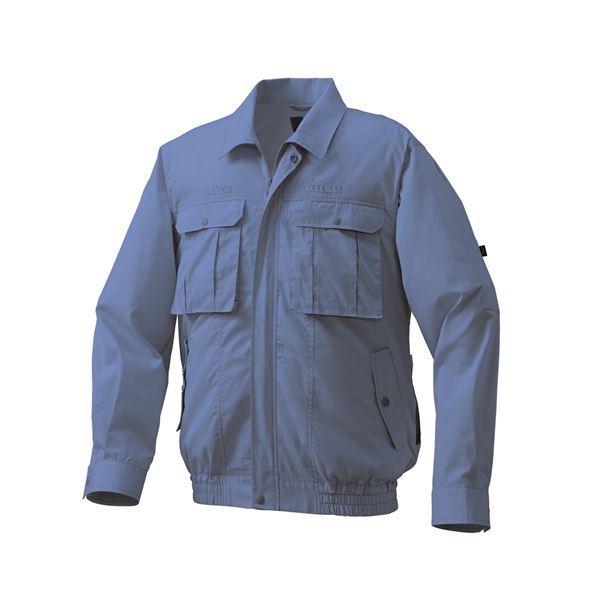 KU92100 空調服 R 綿・ポリ混紡 フルハーネス仕様 服のみ ライトブルー M 青 快適な作業環境を提供する、柔らかな風を纏う ブルーコット