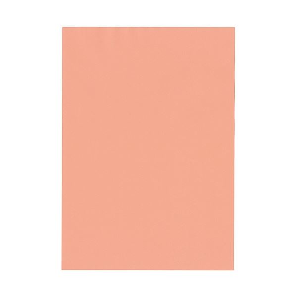 北越コーポレーション 紀州の色上質 A4 Y目 超厚口 サーモン 1箱(800枚：100枚×8冊) 鮮やかな彩り、極上の質感 究極の色彩体験『紀州の