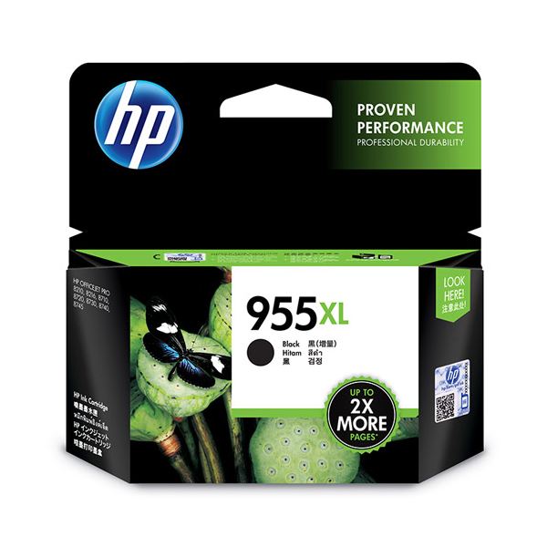 (まとめ）HP HP955XL インクカートリッジ黒 L0S72AA 1個【×3セット】 高品質な印刷を実現する、大容量のインクカートリッジ 驚きの黒さ