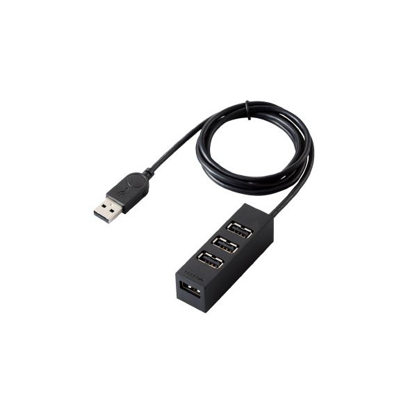 （まとめ） USBハブ ブラック U2H-TZ427BXBK【×10セット】 黒 USBハブの進化形 一度に10台接続可能なブラックモンスター U2H-TZ427BXBK