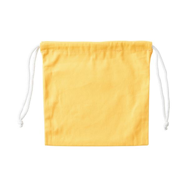 （まとめ）三栄産業 11号 帆布硬貨集金用巾着袋 レモン KC2525SET5-04 1パック（5枚） 【×3セット】 送料無料