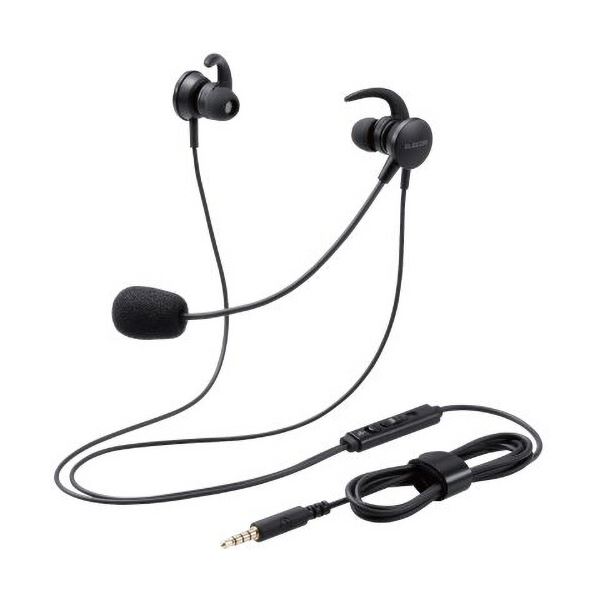 (まとめ) 両耳耳栓タイプヘッドセット 約1.8m ブラック HS-EP15TBK 1個 【×3セット】 黒 送料無料