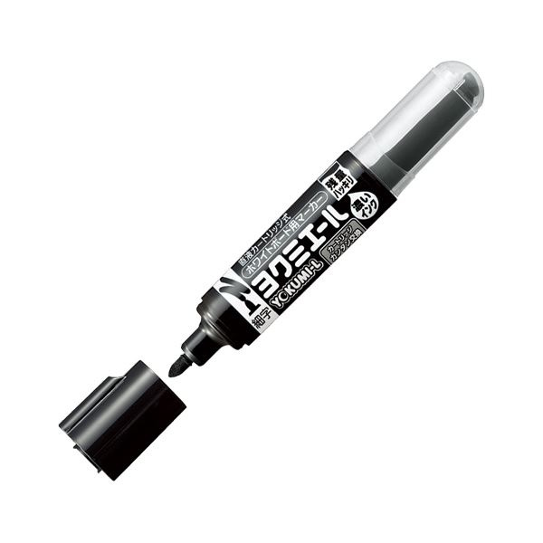 (まとめ) コクヨ ホワイトボード用マーカーペン ヨクミエール 細字・丸芯 黒 PM-B501D 1本 【×100セット】 白 送料無料