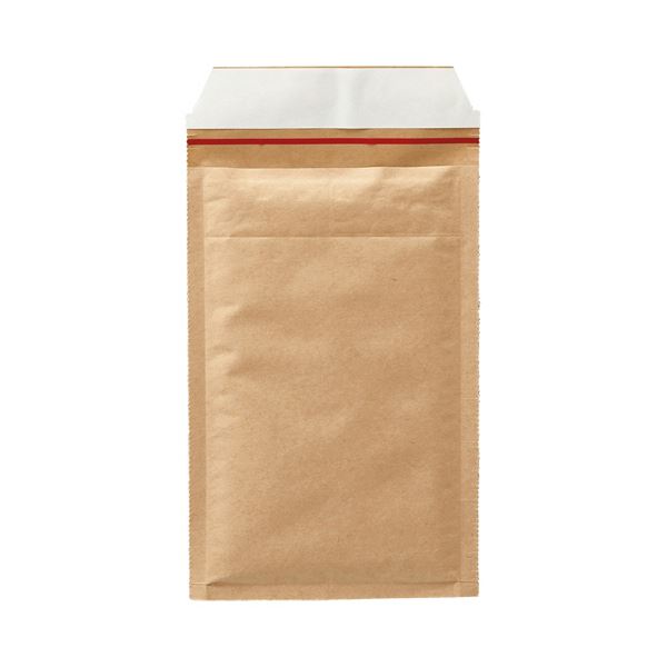 （まとめ）TANOSEE クッション封筒 小物用 内寸130×215mm 茶 1ケース（200枚） 【×3セット】 送料無料