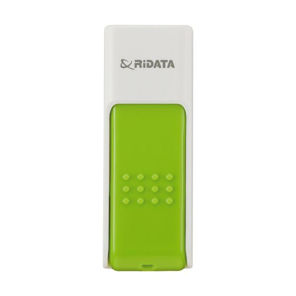 (まとめ) RiDATA ラベル付USBメモリー32GB ホワイト/グリーン RDA-ID50U032GWT/GR 1個 【×10セット】 白 緑 送料無料