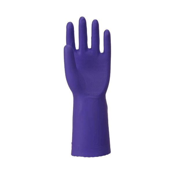(まとめ) 川西工業 やわらかい手袋 ビニール 厚手 S パープル #2046-S 1双 【×30セット】 紫 頑丈で耐久性抜群の厚手手袋 柔らかくて快
