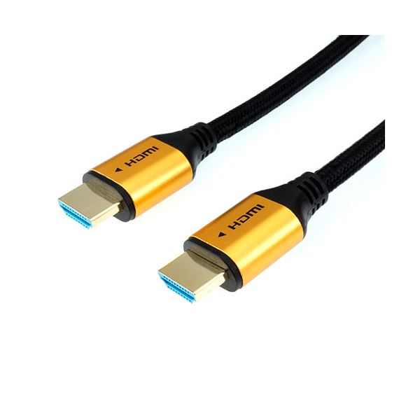 ホーリック HDMIケーブル 配線 5m メッシュケーブル ゴールド HDM50-524GB