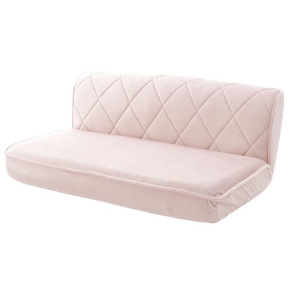 ローソファ 低い フロアタイプ ロータイプ フロアソファ ー 座椅子 (イス チェア) 幅約99cm W ピンク 金属 スチール パイプ ポケットコイ