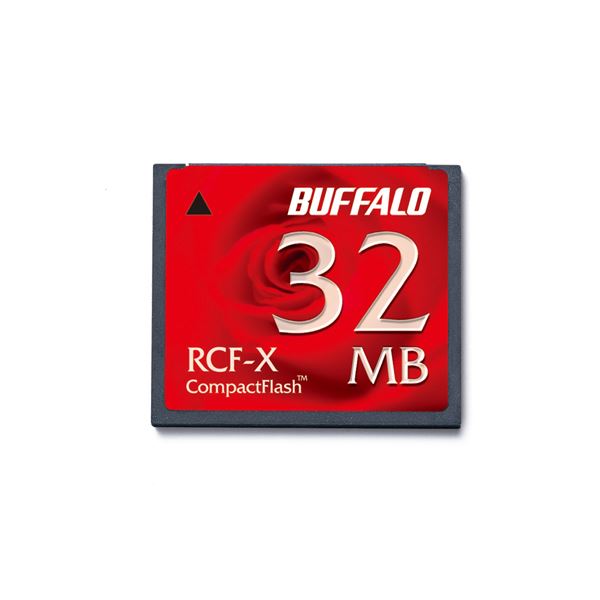 （まとめ）バッファロー コンパクトフラッシュ32MB RCF-X32MY 1枚【×3セット】 コンパクトフラッシュの究極のコストパフォーマンス 容量