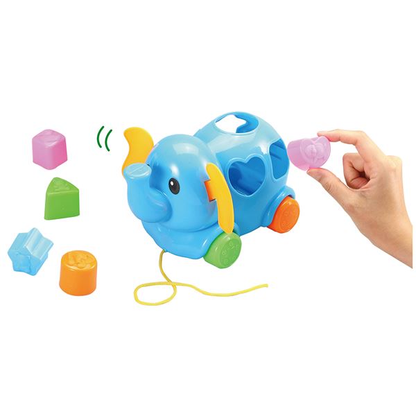 (まとめ) パズルブロック ぞう 【×10セット】 ぞうのパズルブロックが10個セットで登場 驚きの組み合わせで脳トレも楽しめる 知育玩具の