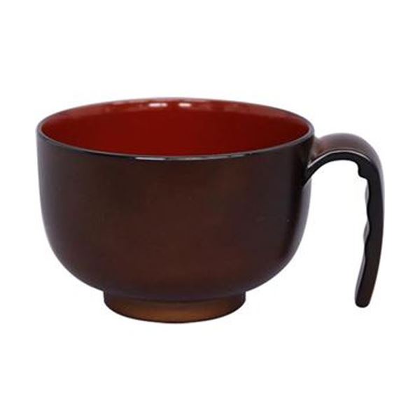 （まとめ）台和 取っ手付き汁椀ミニ ブラウンHS-N32 1個【×20セット】 茶 しっかりと器を支える、大きな取っ手付きの汁椀ミニ ブラウン