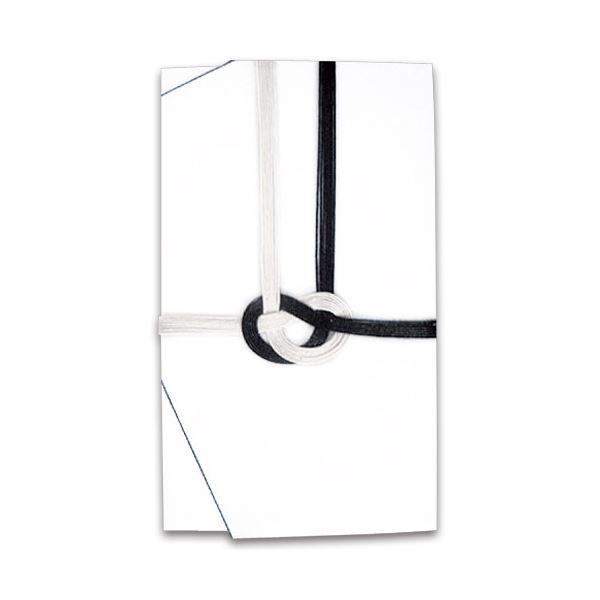 (まとめ) 大阪折 黒白7本 金封 無地 111-1 1枚 【×100セット】 儀式にふさわしい、使いやすいノート・ふせん・紙製品 豪華な香典袋セッ