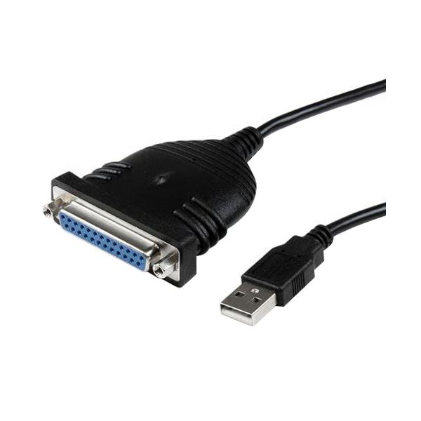 （まとめ）StarTech.com USB-パラレル（D-Sub25ピン）プリンタアダプタケーブル 配線 ZU2003S 1.8m ICUSB1284D25 1本 【×5セット】 送料