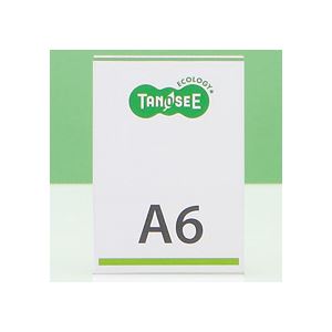(まとめ) TANOSEE 再生PETサインスタンド 片面用 A6タテ 1個 【×30セット】 送料無料