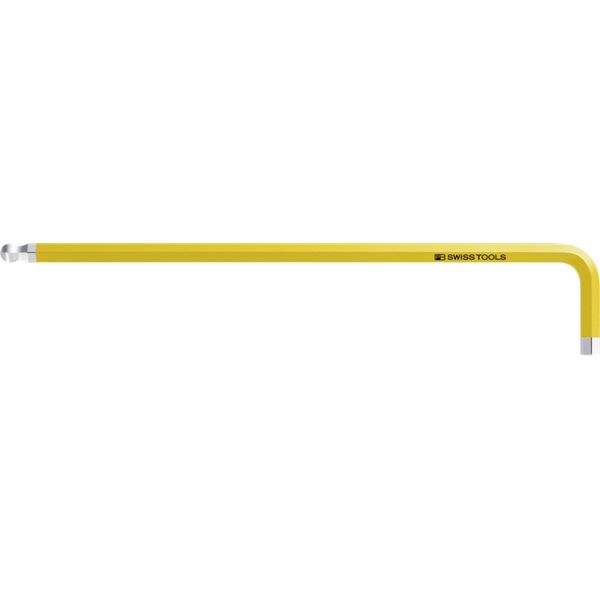 PB SWISS TOOLS 212ZL-3／16YE ボール付レインボーレンチ （ロング）黄色 カラフルなボール付きレインボーレンチ 力強く長く使える、黄色