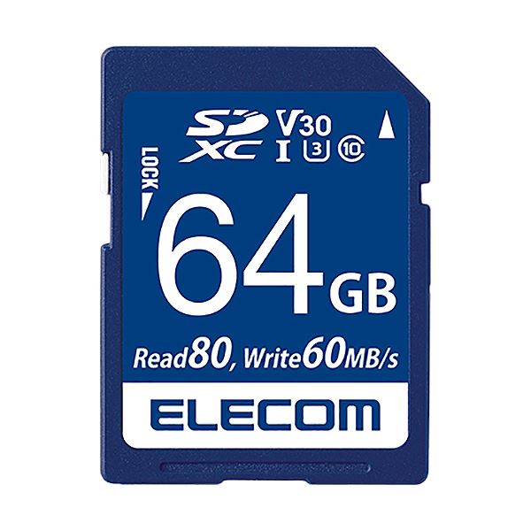 データ復旧SDXCカード（UHS-I U3 V30）64GB MF-FS064GU13V3R 1枚 送料無料