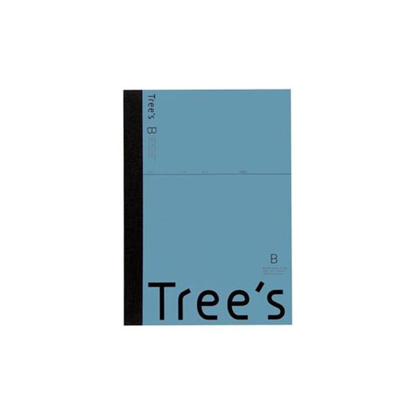 （まとめ）キョクトウ・アソシエイツ Trees B5 B罫 50枚 ブルーグレー【×100セット】 青 送料無料