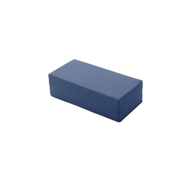 ブロックソファー/ローソファ 低い フロアタイプ ロータイプ フロアソファ ー 【小 約幅60×奥行30×高さ15cm ブルー】 洗える ウォッシ