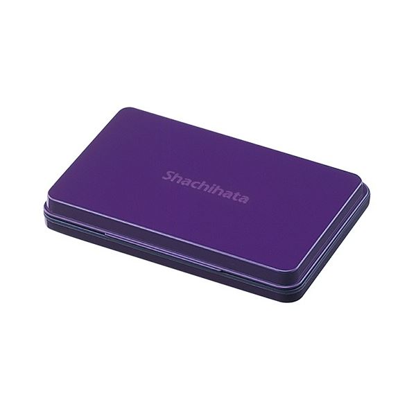 (まとめ) シヤチハタ スタンプ台 大形 紫 HGN-3-V 1個 【×3セット】 速乾性デザインに最適 驚くほどキレイな押印が実現 インキにマッチ