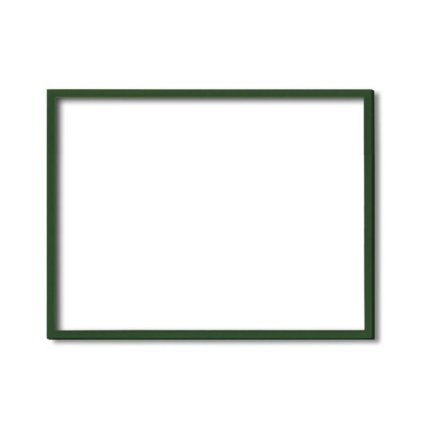 【木製額】色あせを防ぐUVカットアクリル ■デッサン額 小全紙サイズ（660×510mm）グリーン 壁掛けひも付き 化粧箱入り 緑 送料無料