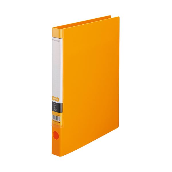（まとめ）TANOSEE OリングファイルA4タテ 2穴 150枚収容 背幅32mm オレンジ 1冊 【×30セット】 送料無料