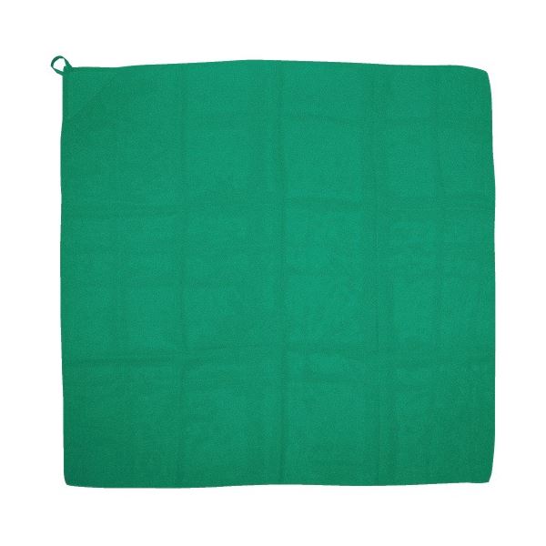 （まとめ） ループ付カラースカーフ ミニ 緑【×20セット】 鮮やかな緑のミニカラースカーフ、ループ付き 20セットでお得に 送料無料