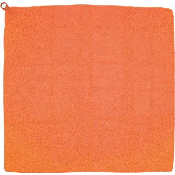 （まとめ）ループ付カラースカーフ ミニオレンジ【×20セット】 鮮やかなミニオレンジが彩る、ループ付きカラースカーフの魅力が詰まった